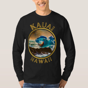 Kauai Hawaï Kip Kuiken Surf Golf Koffie Desi T-shirt