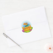Kauai, Hawaï Ontwerp Ronde Sticker (Envelop)