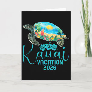 Kauai Hawaï Reis 2026 Zeeschildpad Zomer Vakantie Kaart