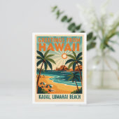 Kauai, Hawaï Retro Reis Briefkaart (Staand voorkant)