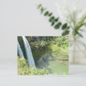 Kauai Hawaï WailuaFalls Briefkaart (Staand voorkant)