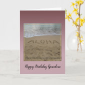 Kauai Hawaii Aloha Beach Mooie momenten Kaart (Gele Bloem)