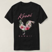 Kauai Hawaii Bloem Hibiscus Haan Lover Souveni T-shirt (Design voorkant)