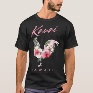 Kauai Hawaii Bloem Hibiscus Haan Lover Souveni T-shirt