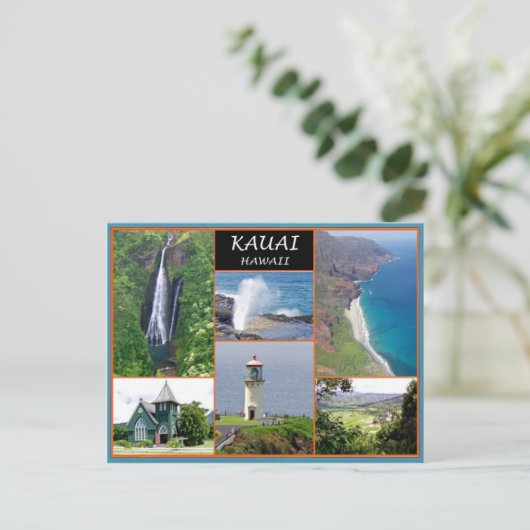 Kauai Hawaii Briefkaart (Staand voorkant)