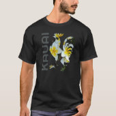 Kauai Hawaii Chicken Rooster Flower  Tropic T-shirt (Voorkant)