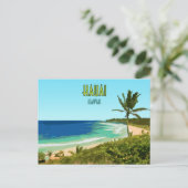 Kauai Hawaii Coast Beach Vintage Briefkaart (Staand voorkant)