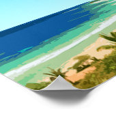 Kauai Hawaii Coast Beach Vintage Poster (Hoek)