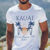 Kauai Hawaii Familievakantie T-shirt
