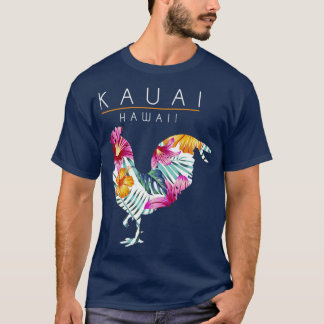 Kauai Hawaii Flower Hibiscus Chicken Lover Souveni T-shirt