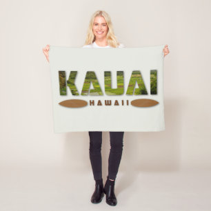 Kauai Hawaii Fototekst: Home Decor Fleece Deken