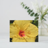 Kauai Hawaii gele hibiscus bloem Briefkaart (Staand voorkant)