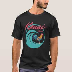 Kauai Hawaii Haan Kip Surf Golf Koffie Gard T-shirt