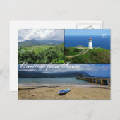 Kauai, Hawaii, Hanalei Bay, Kilauea Lighthouse Briefkaart (Voorkant / Achterkant)