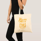 Kauai Hawaii  Hawaiian Surfing Retro 739 Tote Bag (Voorkant (product))