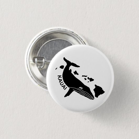 Kauai - Hawaii Islands Humpback Button (Voorkant /achterkant)