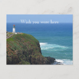 Kauai Hawaii Kilauea vuurtoren Briefkaart