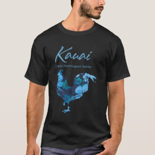 Kauai Hawaii Kip Officiële Onbedreigde Soorten T-shirt