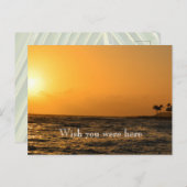 Kauai Hawaii Koloa Ocean Sunset Briefkaart (Voorkant / Achterkant)