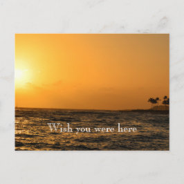 Kauai Hawaii Koloa Ocean Sunset Briefkaart