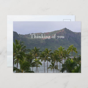 Kauai Hawaii Lihue Palm Trees Kalapaki Beach Briefkaart