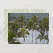 Kauai Hawaii Lihue Palm Trees Ocean Briefkaart (Voorkant / Achterkant)
