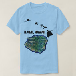 Kauai Hawaii met Hawaïaanse eilanden T-shirt