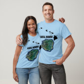 Kauai Hawaii met Hawaïaanse eilanden T-shirt (Unisex)