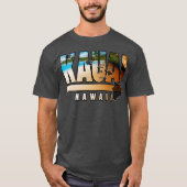 Kauai Hawaii met Hawaïaanse eilanden T-shirt (Voorkant)
