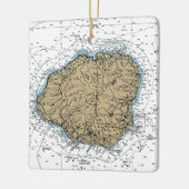 Kauai Hawaii Nautical Chart Keramisch Ornament (Links)