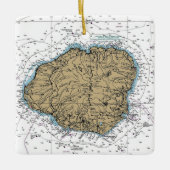 Kauai Hawaii Nautical Chart Keramisch Ornament (Voorkant)