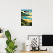 Kauai Hawaii nostalgische reizen Poster (Thuiskantoor)