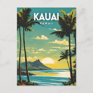 Kauai Hawaii nostalgische Vintage Briefkaart
