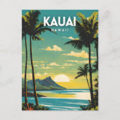 Kauai Hawaii nostalgische Vintage Briefkaart (Voorkant)