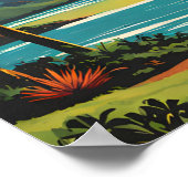 Kauai Hawaii nostalgische Vintage Poster (Hoek)