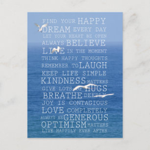 Kauai Hawaii Ocean Birds Inspirerend offertes Briefkaart