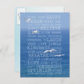 Kauai Hawaii Ocean Birds Inspirerend offertes Briefkaart (Voorkant / Achterkant)