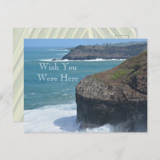 Kauai Hawaii Ocean Kilauea Briefkaart (Voorkant / Achterkant)