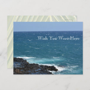 Kauai Hawaii Ocean Spouting Horn Briefkaart