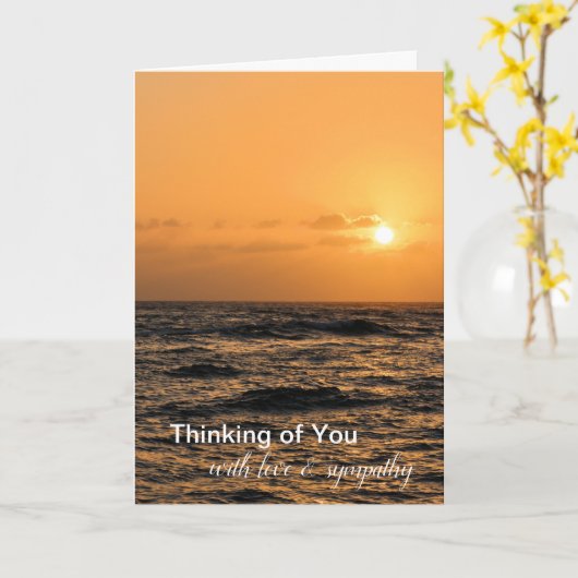 Kauai Hawaii Ocean Sunset Kaart (Gele Bloem)