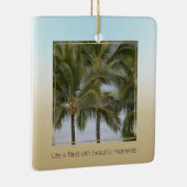 Kauai Hawaii Palm Trees Beauful Moments Keramisch Ornament (Rechts)