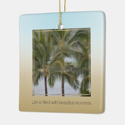 Kauai Hawaii Palm Trees Beauful Moments Keramisch Ornament (Links)