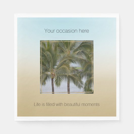 Kauai Hawaii Palm Trees Beauful Moments Servet (Voorkant)