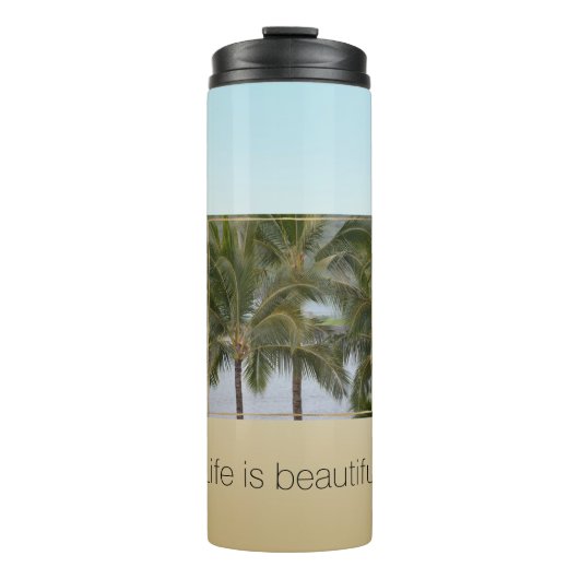 Kauai Hawaii Palm Trees Beauful Moments          Thermosbeker (Voorkant)