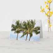 Kauai Hawaii Palm Trees Gouden Droom Kaart (Gele Bloem)