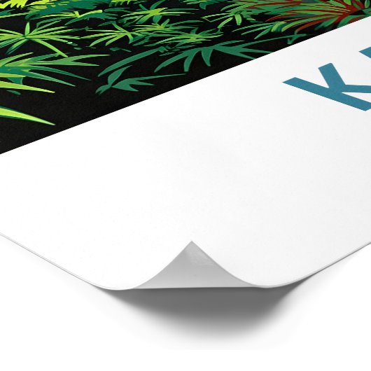 Kauai Hawaii Reisprint Poster (Hoek)