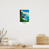 Kauai Hawaii Reisprint Poster (Keuken)