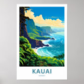 Kauai Hawaii Reisprint Poster (Voorkant)