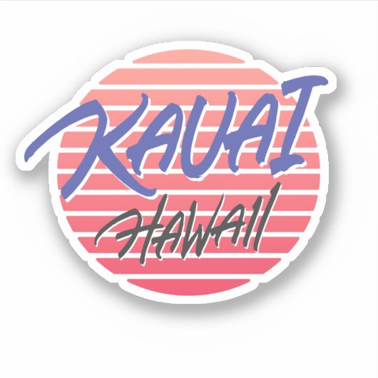 Kauai Hawaii Sticker (Voorkant)