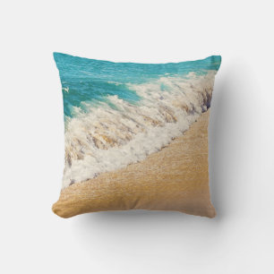 Kauai, Hawaii-strand - Blauwgroen Ocean Wave Photo Kussen